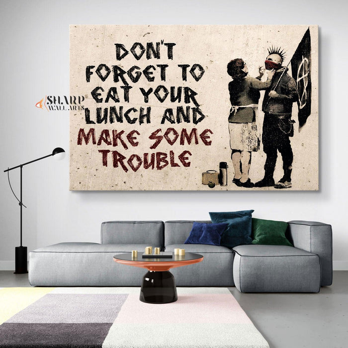 Banksy - Anarchist Punk and Mother - SharpWallArts