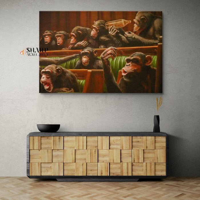 Banksy - Devolved Parliament Canvas - SharpWallArts