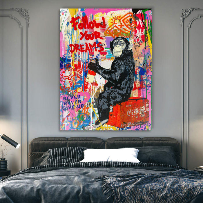 Banksy Follow Your Dreams Canvas Wall Art - SharpWallArts