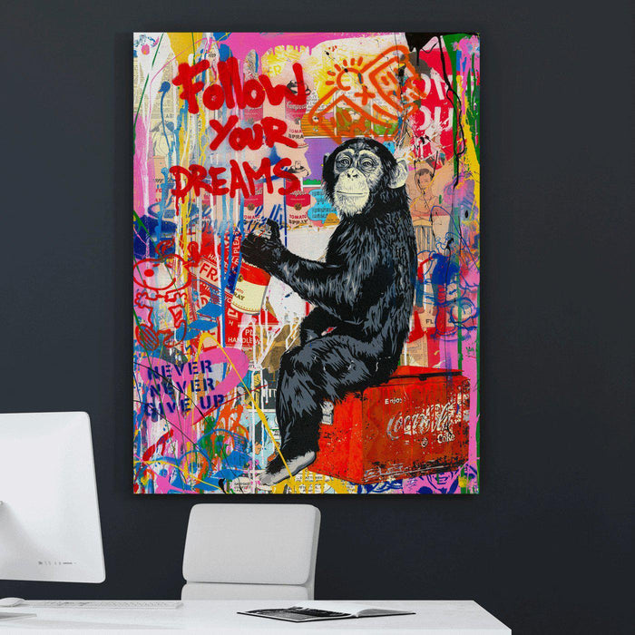 Banksy Follow Your Dreams Canvas Wall Art - SharpWallArts