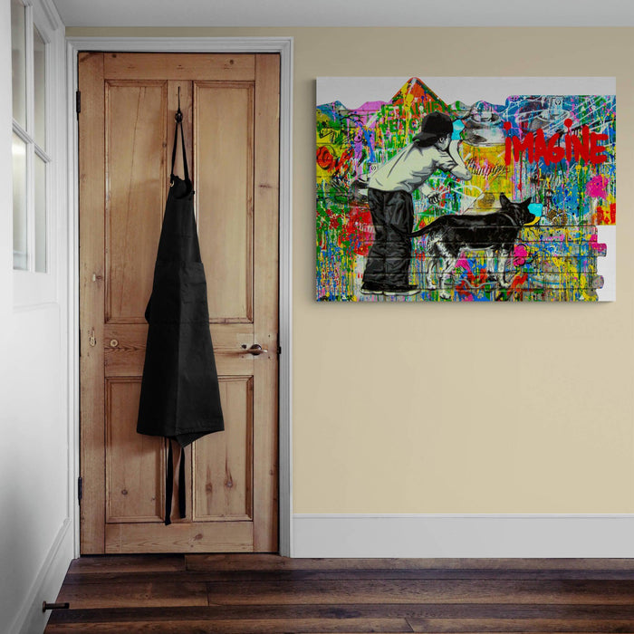 Banksy Imagine Canvas Wall Art - SharpWallArts