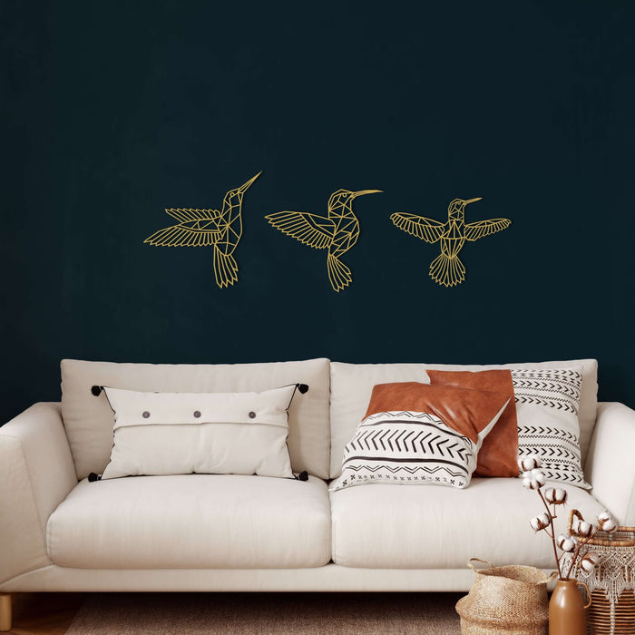 Bee Birds Metal Wall Art - Decor available at Dekadron for $84.90