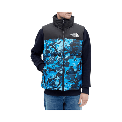 Bezrękawnik The North Face Nuptse 700 Blue Camo S THE NORTH FACE Kurtki i bezrękawniki