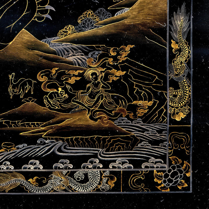 Bhavacakra Wheel of Life Tibetan Nepal Karma Cosmology | Vajrayana Meditation Thangka  Fine Art Print