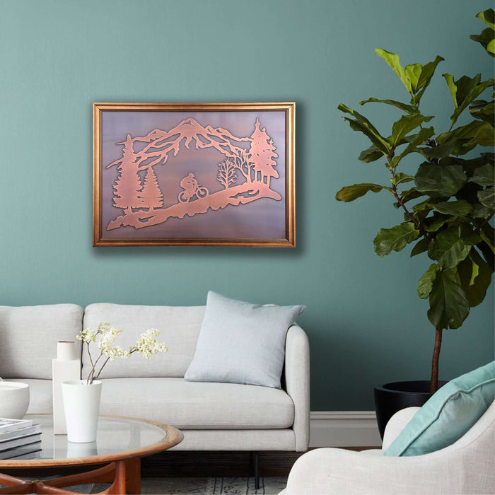 Biker Copper Wall Art - Artwork available at Dekadron for $79.90