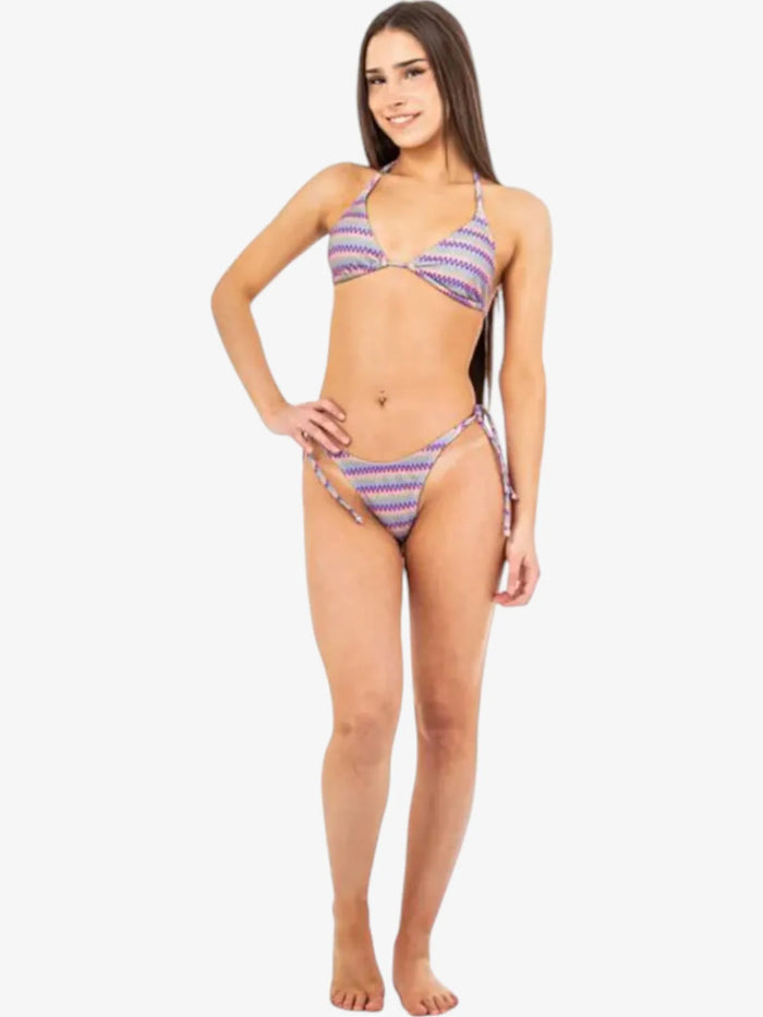 Bikini Roxy Wavy Stripe Mini Tiki Tri Multicolor