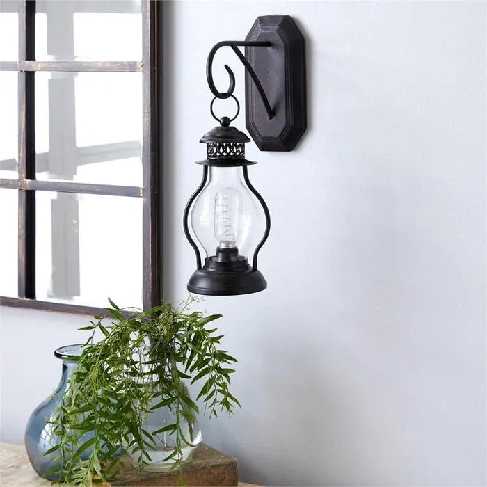 Black Metal Industrial Wall Sconce