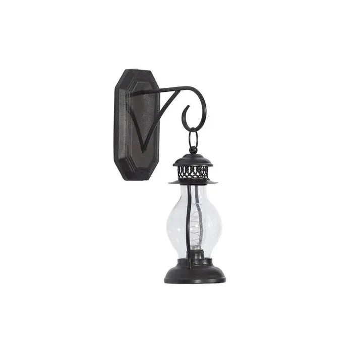 Black Metal Industrial Wall Sconce