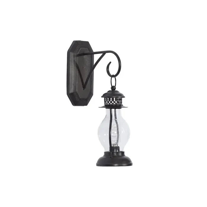 Black Metal Industrial Wall Sconce