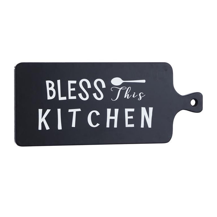 BLACK WOOD MODERN FARMHOUSE KITCHEN SIGN WALL DECOR,