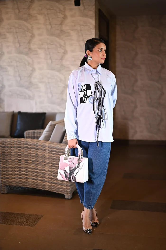 Blue co ord set online shopping
