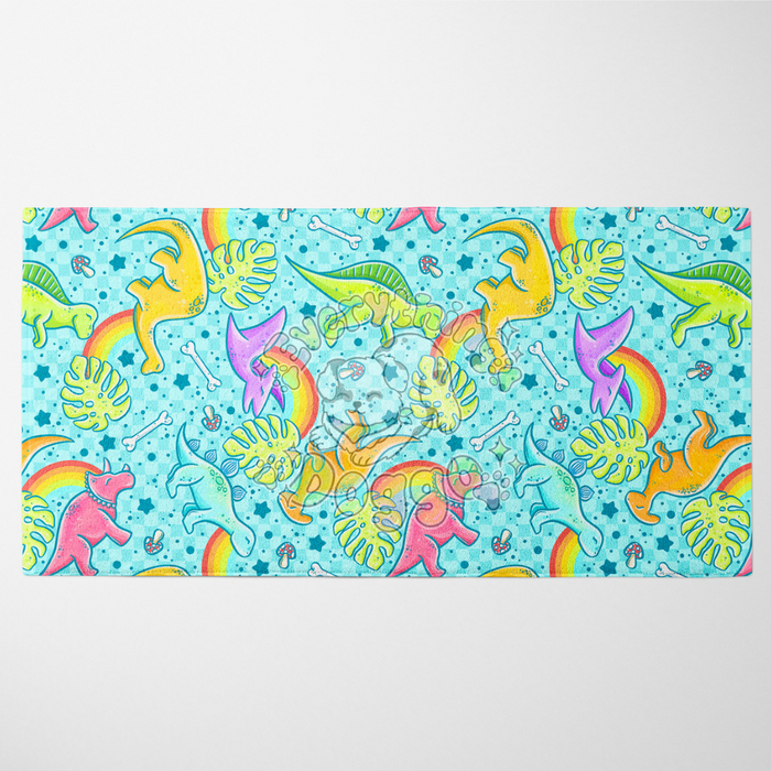 Blue Dinosaurs - Towel