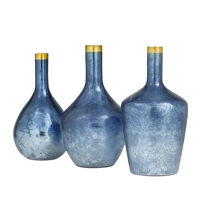 Blue Glass Glam Vase
