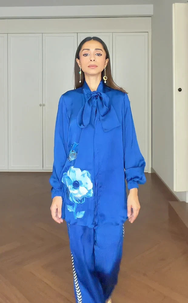 Blue co ord set online shopping