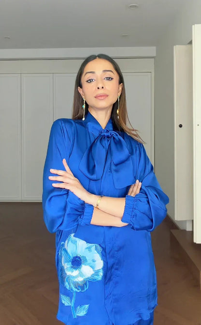 Designer blue co ord set