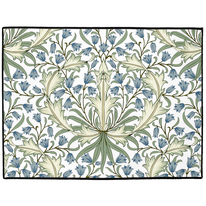 Bluebell Indoor/Outdoor Floor Mat William Morris Blue White