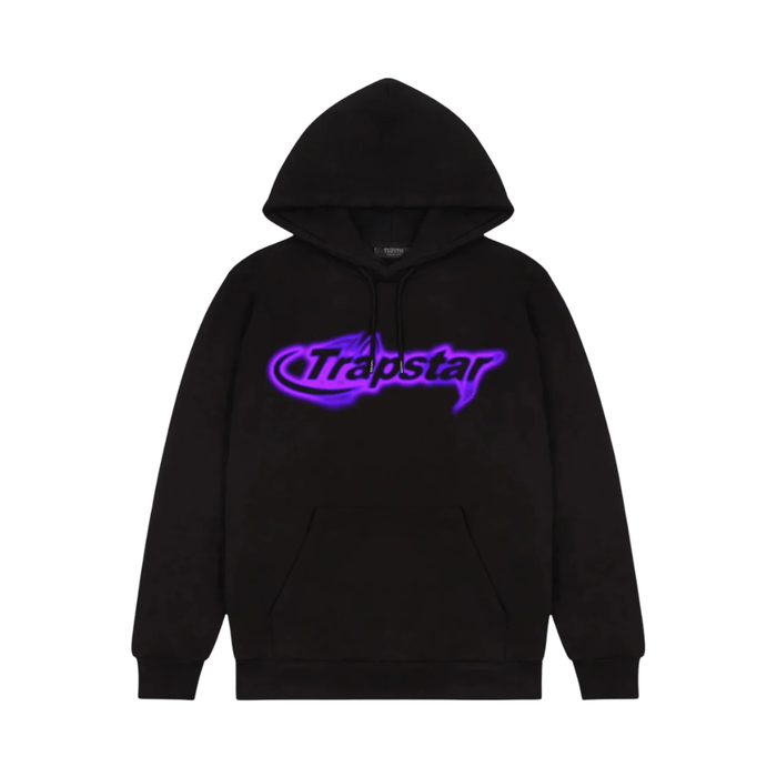 Bluza Trapstar Neon Hyperdrive Hoodie Black TRAPSTAR Bluzy