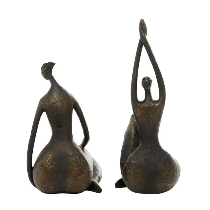 Bronze Resin Traditional Yoga Sculpture