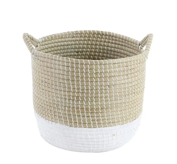 Brown Dried Plant Contemporary Storage Basket