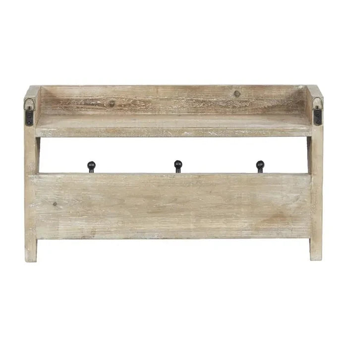 Brown Wood Rustic Wall Hook