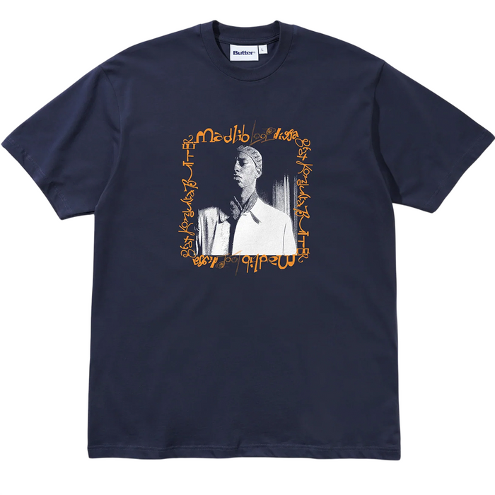 Butter Goods - x Madlib Loop Digga Tee (Navy)