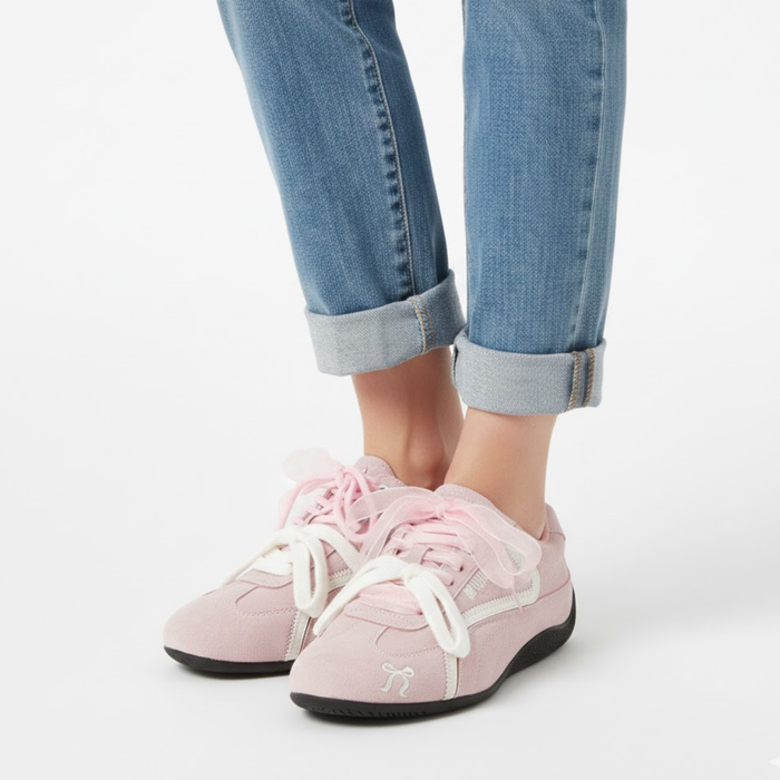 Butterfly Knot Colorblock Sneakers