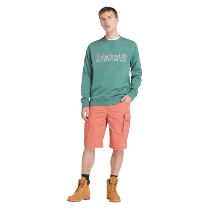 Buzo Timberland Established 1973 Logo Verde Agua