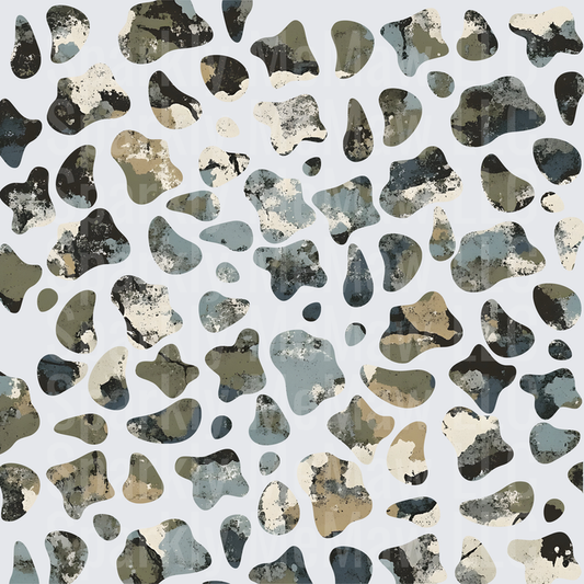 Camo Cow Print Pattern – This is a 10x10 Inch Sheet