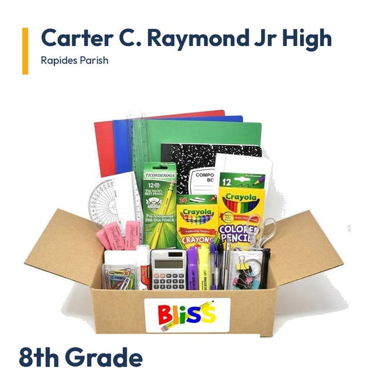 Carter C. Raymond Jr High 8th Grade School Supply Kit