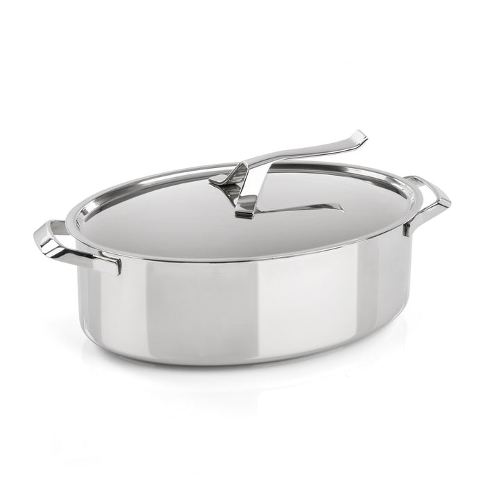 Casseruola ovale con coperchio