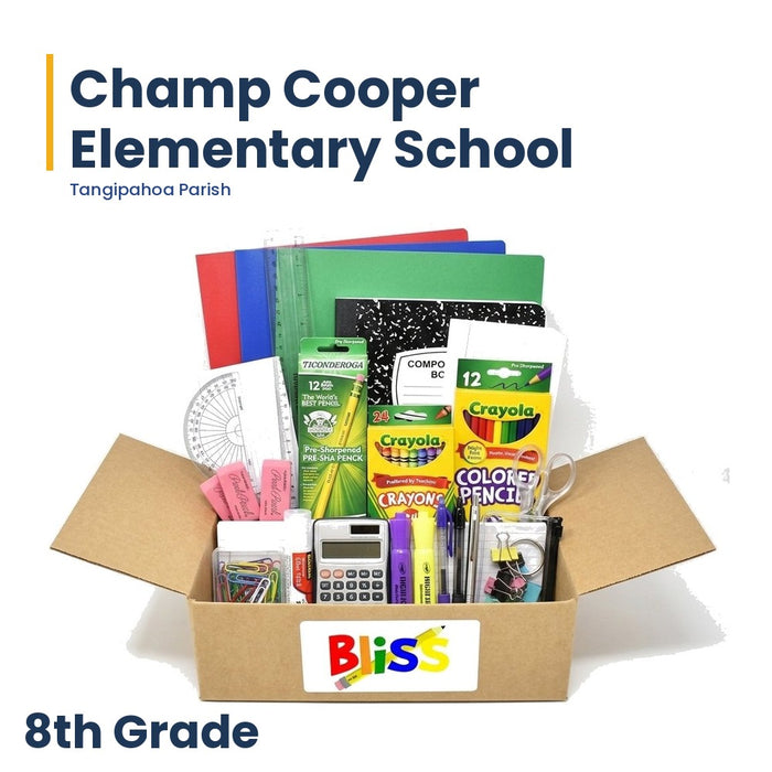 Champ Cooper Elementary School 8th Grade School Supply Kit