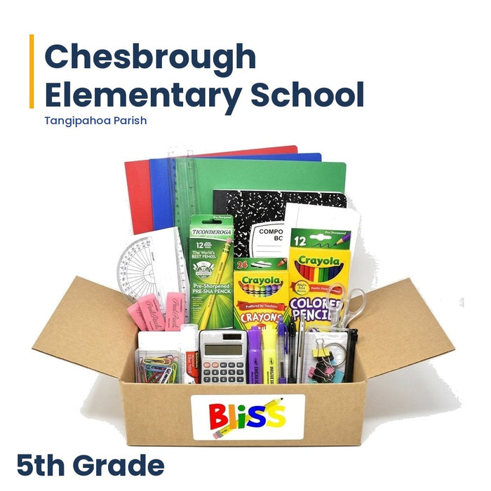 Chesbrough Elementary School 5th Grade School Supply Kit