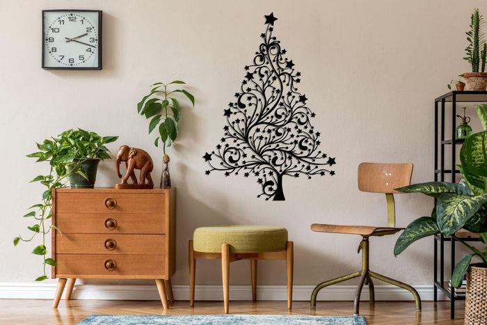 Christmas Tree Metal Wall Art - Decor available at Dekadron for $129.90