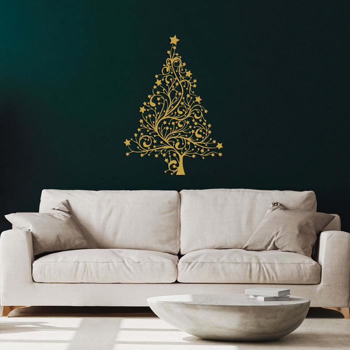 Christmas Tree Metal Wall Art - Decor available at Dekadron for $134.90