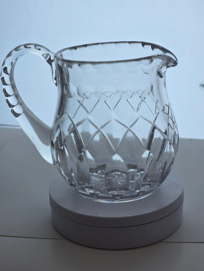 Cut glass small pitcher