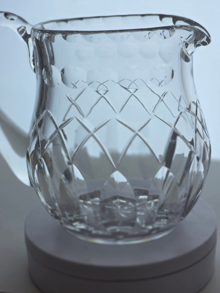 Cut glass small pitcher