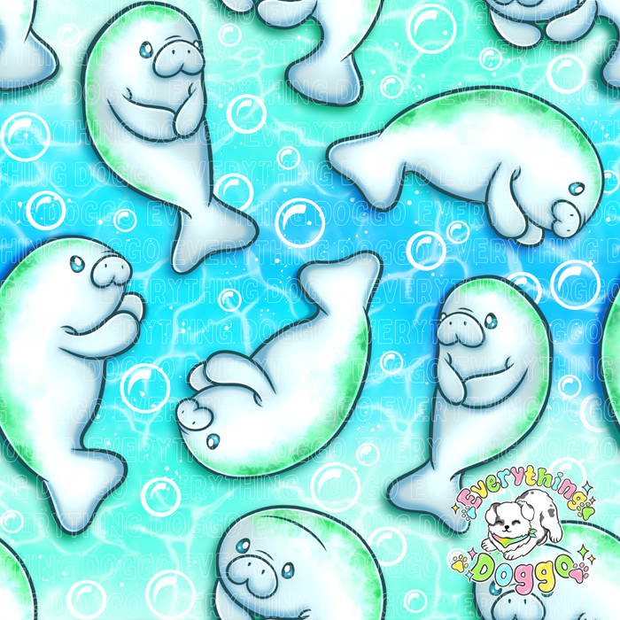 Cute Sea Animals - Active Snap On Bandana (Reversible)