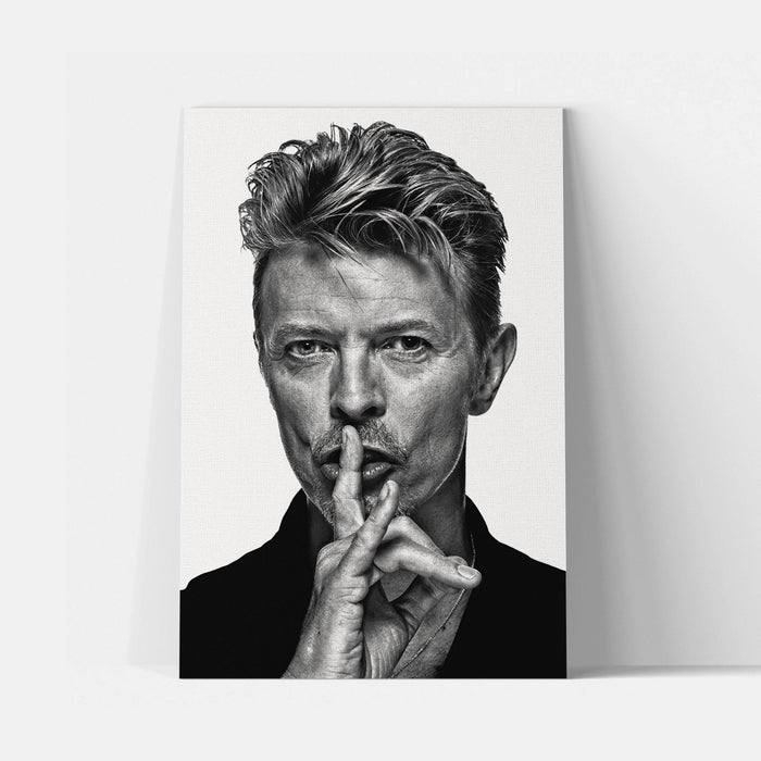 David Bowie Shush Canvas Wall Art Print - SharpWallArts