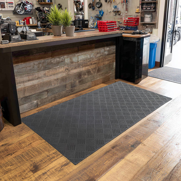 Deckplate Low Profile Rubber Commercial Entrance Mat