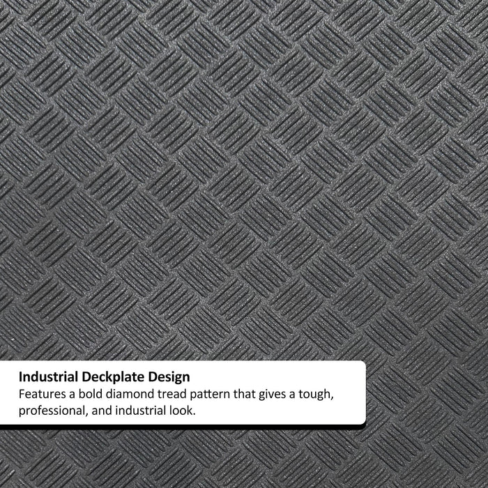 Deckplate Low Profile Rubber Commercial Entrance Mat