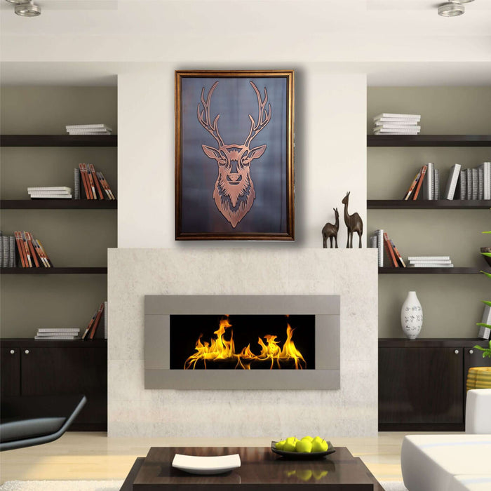 Deer Head Copper Wall Art - Artwork available at Dekadron for $79.90