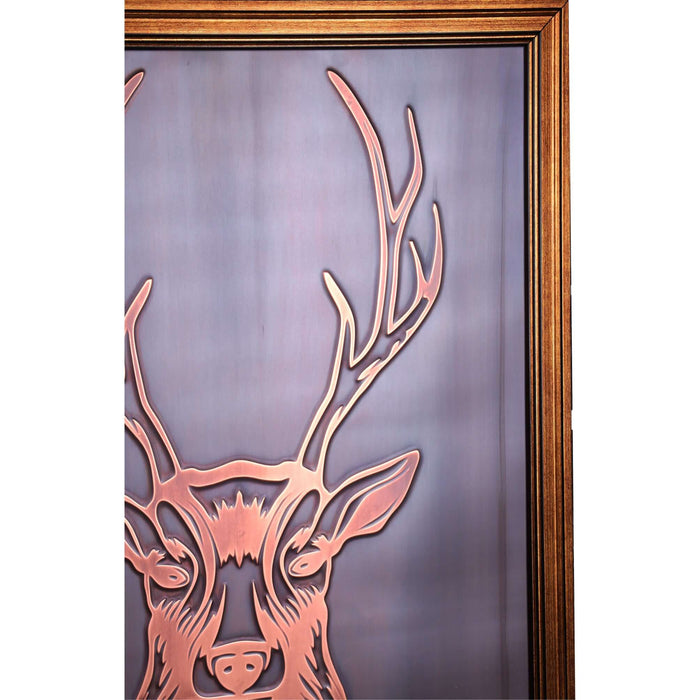 Deer Head Copper Wall Art - Artwork available at Dekadron for $79.90