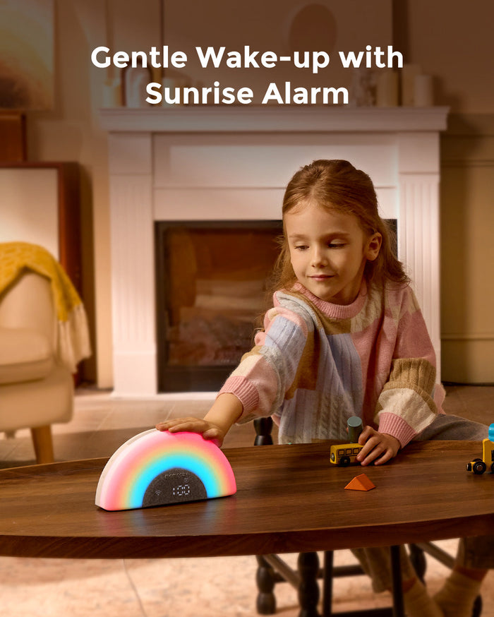 DreamSync Tech™ Smart Baby Sound Machine - Rainbow Light & App Control