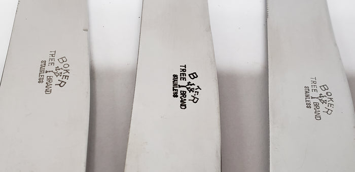 Early Boker Tree Brand Kitchen Flatware with Mother of Pearl Handles