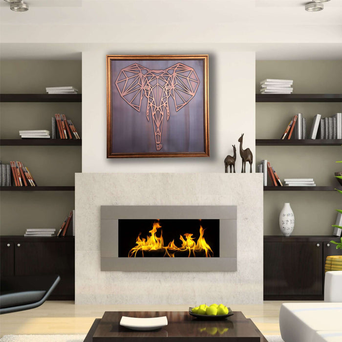 Elephant Head Copper Wall Art - Artwork available at Dekadron for $79.90