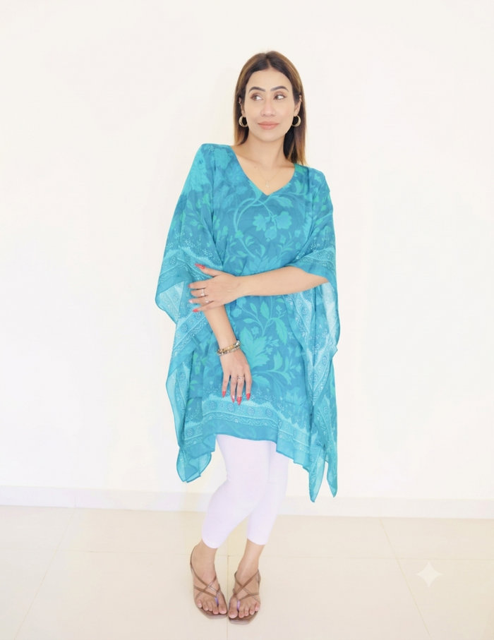Emerald Bloom Kaftan