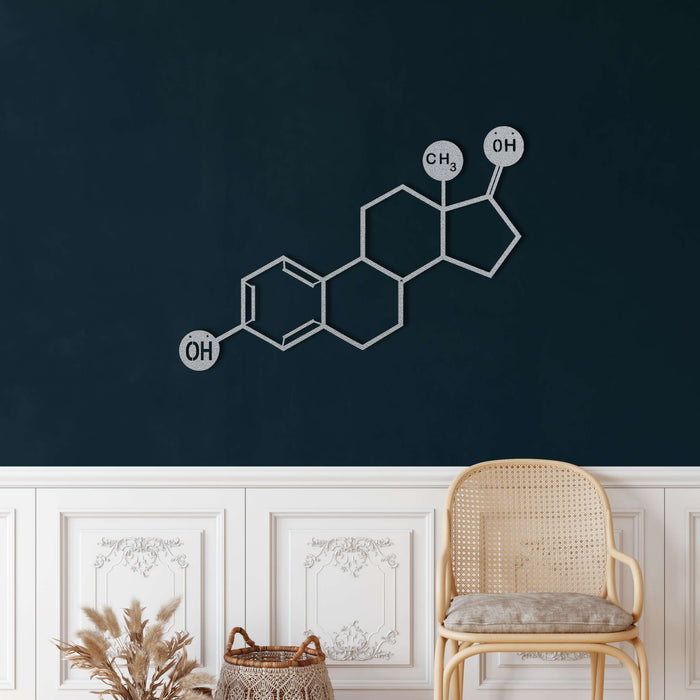 Estrogen Molecule Metal Wall Art - Decor available at Dekadron for $59.90