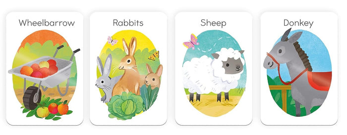 Farmyard Donkey - Children's Matching Card Game - Mabel & Fox