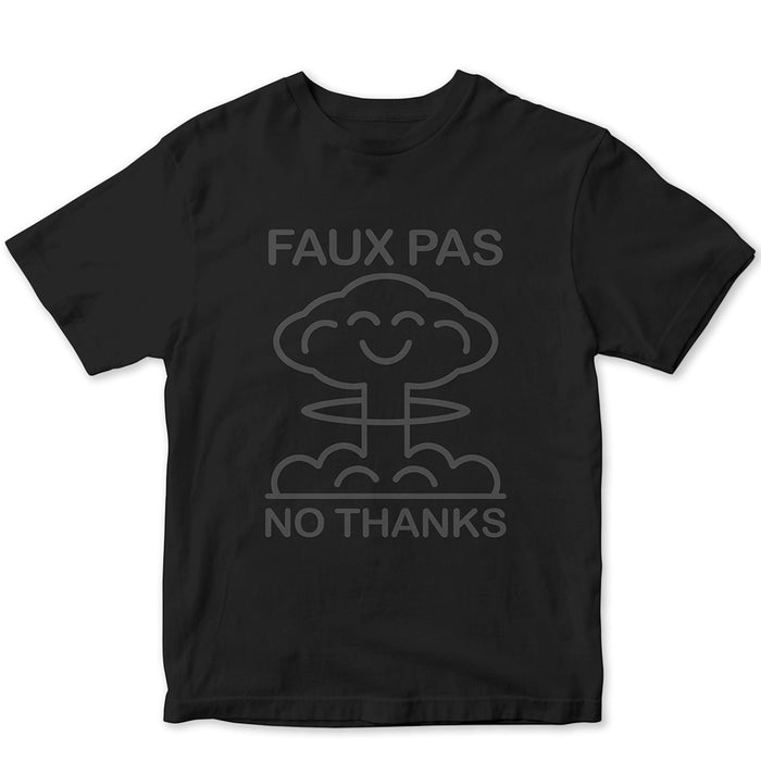 Faux Pas - No Thanks Tee (Black)