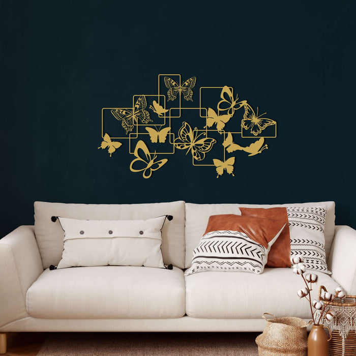 Flock of Butterflies Metal Wall Art - Decor available at Dekadron for $104.90